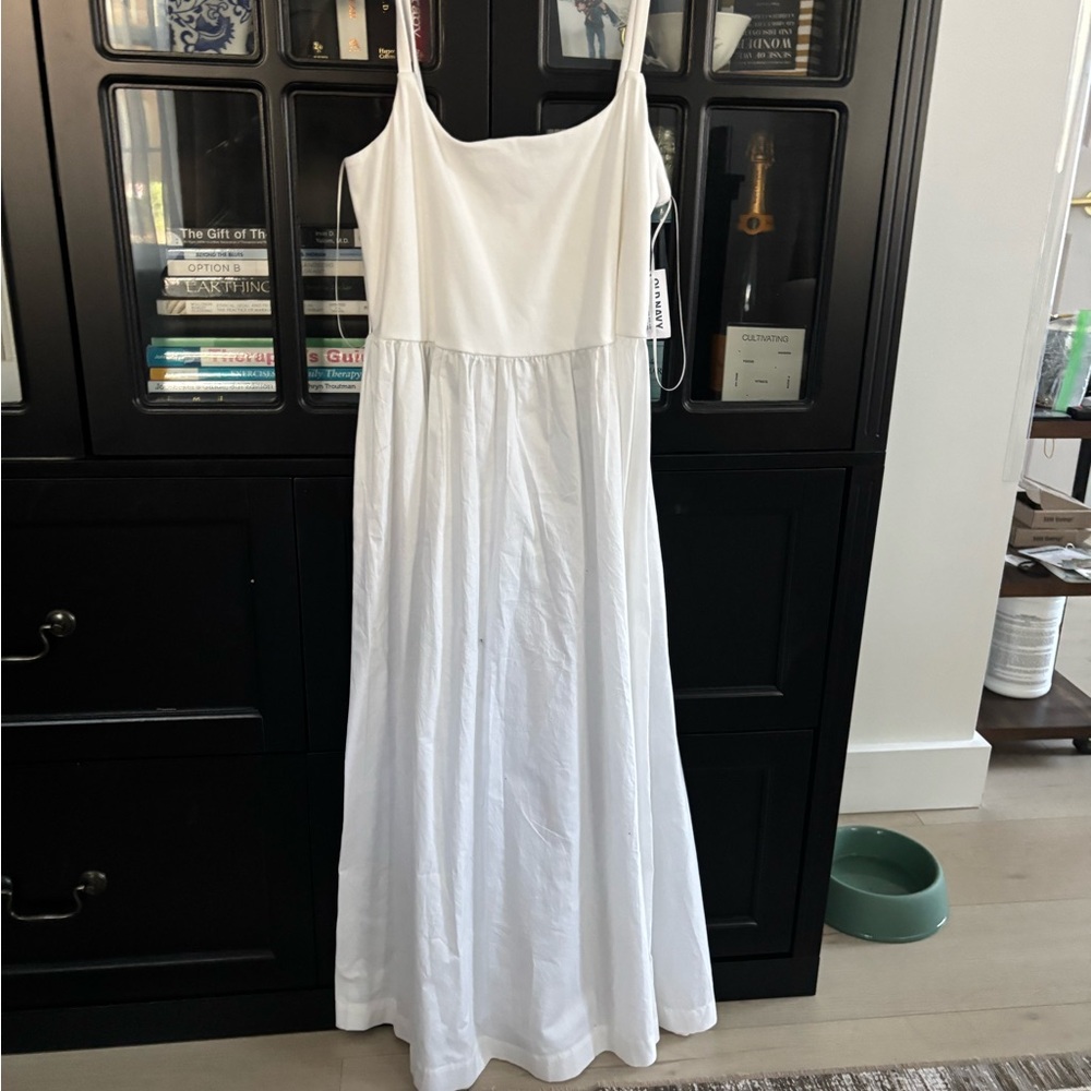 Old navy cotton White Maxi Dress NWT